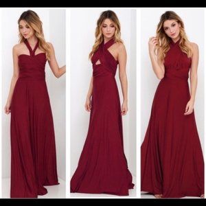 Lulu's Always Stunning Convertible Maxi Dress